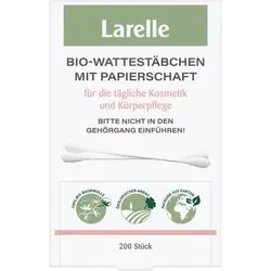 Larelle Bio-Wattestäbchen mit Papierschaft (200St)