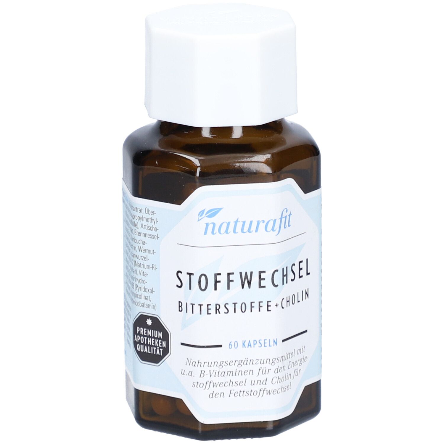 Naturafit Stoffwechsel Bitterstoffe+Cholin Kapseln 60 St