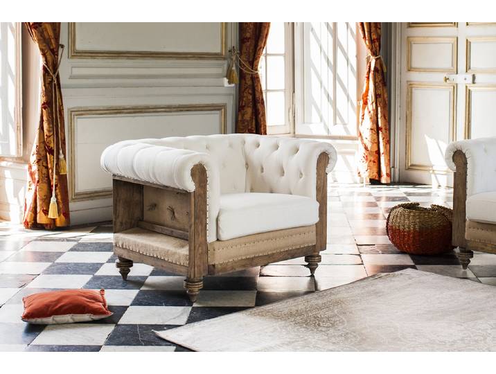 Fauteuil vintage chesterfield Montaigu