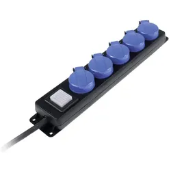 As - Schwabe, Steckdosenleiste, Verteilersteckdose mit Schalter (5x, CEE 7/3, 1.50 m)