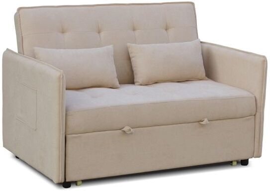 duehome Sofá cama de 2 plazas 135 cm Nasya - Beige
