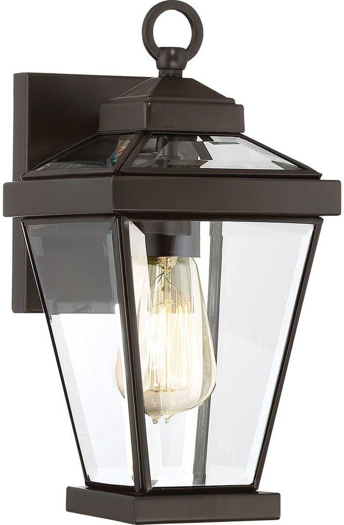 Dakota Fields Guilbert Outdoor Wall Lantern Bronze;Powder Coated Finish 31.8cm H x 15.3cm W