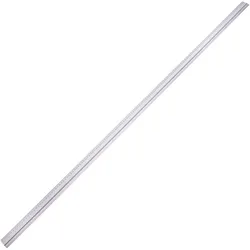 SPRINTIS Schneidelineal aus hochwertigem Aluminium, Lineal mit Anti-Rutsch-Beschichtung und genauer Stahlkante, ohne Fingerschutz (150 cm), silber