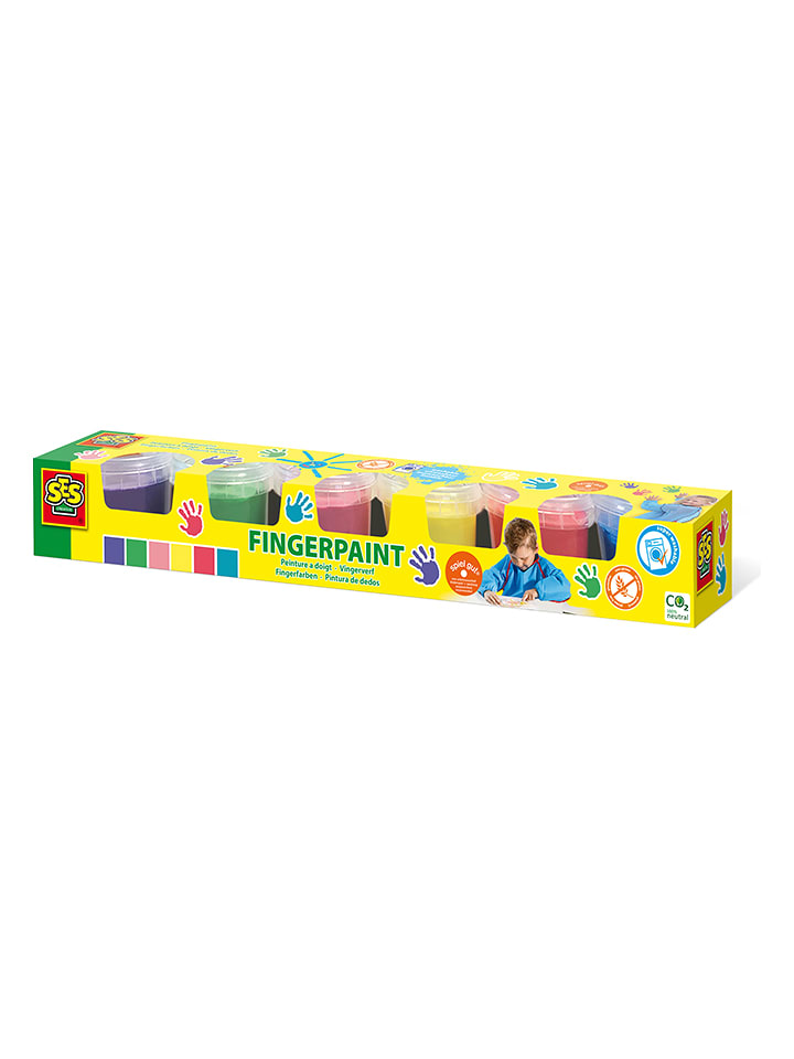 SES Fingerfarbe - ab 2 Jahren - 6x 110 ml - onesize