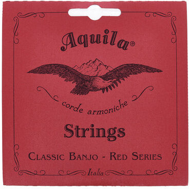 Aquila 11B Banjo String Set Normal Rouge à auburn