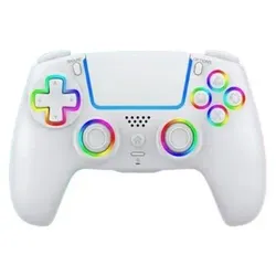 Deep Explorer - Wireless RGB Pro controller - PS5 (White) (PS5), Gaming Controller, Weiss