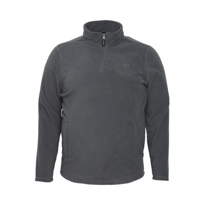Fleecejacke BLEND "Fleecejacke BHFlint Big & Tall", Herren, Gr. 4XL, grau (iron gate), Obermaterial: 100% Polyester PES., Pullover Fleecejacke