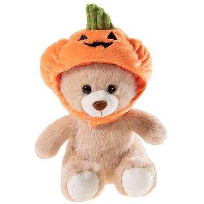 Heunec 453623 - HALLOWEEN Bär Kürbisköpfchen, Plüsch, 15 cm