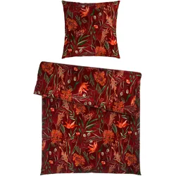 Bettwäsche Nora XL Rot ca. 155x220cm