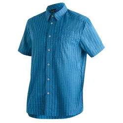 Maier Sports Herren Mats Kurzarmhemd - 64 - blue check
