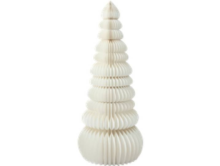 Sapin de Noël en papier alvéolé (blanc)