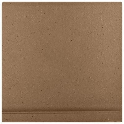 Merola Tile "Quarry Cove Base Flame Brown II 5-7/8"" x 5-7/8"" Ceramic Floor and Wall Trim - (1 Tile)"