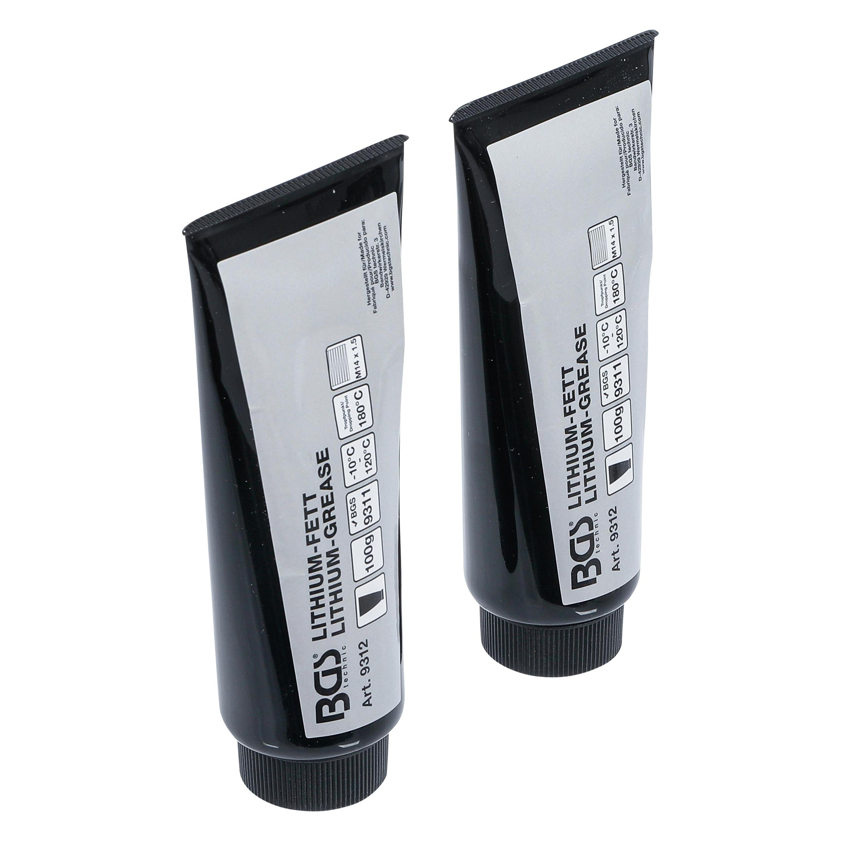 BGS Lithium-Fett für Mini-Fettpresse Art. 9311 2 Tuben (Fettpresse) (9312)