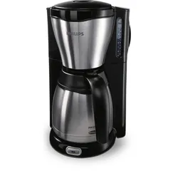 PHILIPS Café Gaia HD7546/20 Filterkaffeemaschine metall/schwarz
