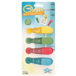 Wedo Notizmagnethalter-Set »Glossy« mehrfarbig, 8.4x4 cm