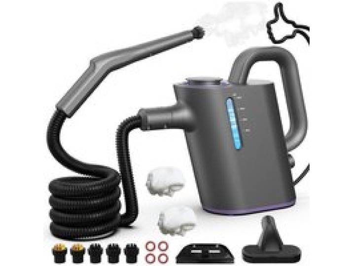 Nettoyeur vapeur portable 550 ml 1500 W chauffage 15-20 s 16 accessoires réservoir sans pression vapeur réglable
