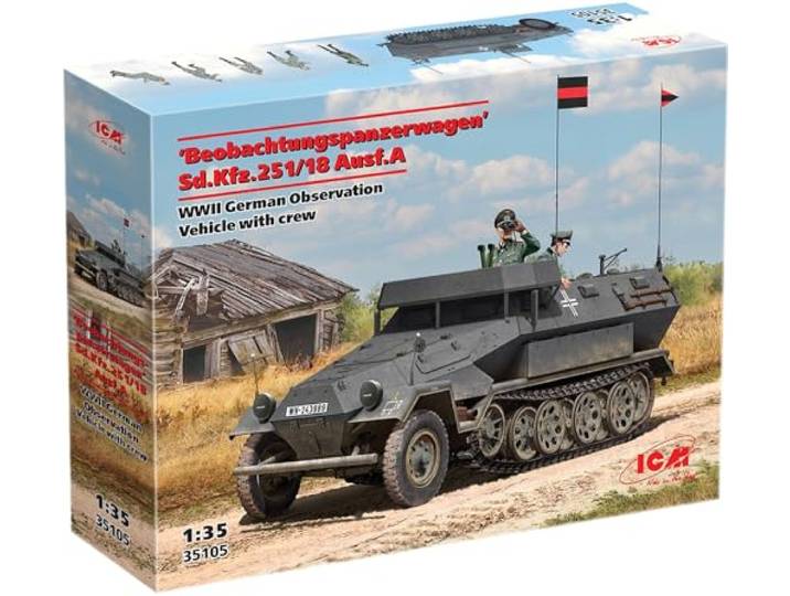Icm - sd kfz 251/18 ausf a 1/35 - icm 35105