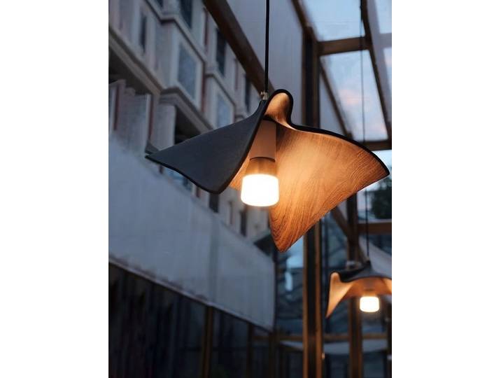 Wabi Sabi style Lustres résine noir pendentif LED lumières Lustres Para Sala De Jantar lampe pour chambre salon lumière intérieure