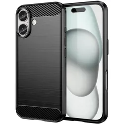DLH Silikonhülle für das Apple iPhone 16 Plus (Apple iPhone 16 Plus), Smartphone Hülle, Schwarz