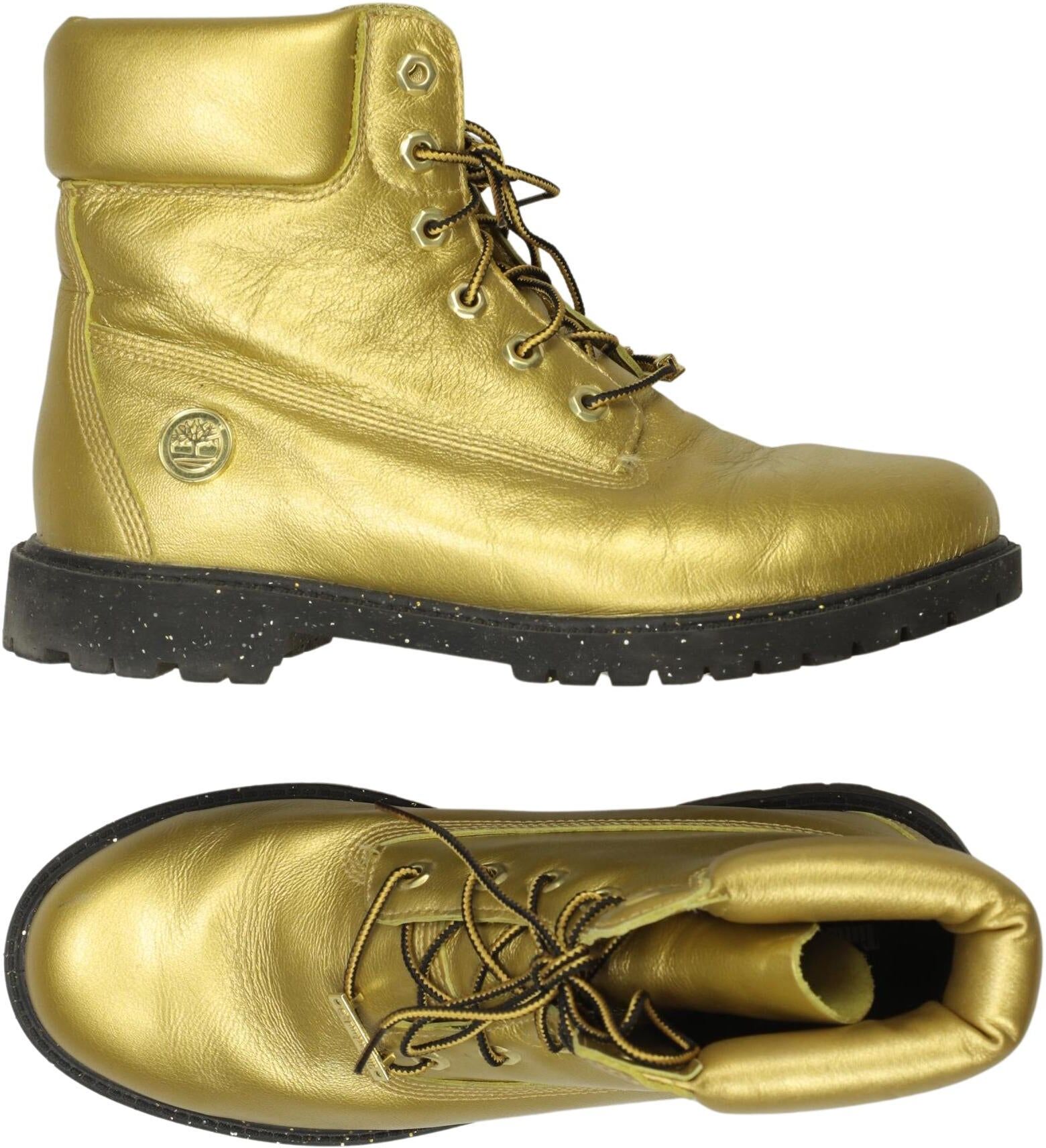 Timberland Damen Stiefelette, Gold, Gr. EU 41.5, Leder - Second Hand