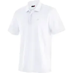 MAIER SPORTS Herren Polo Ulrich He-Polo 1/2 Arm, Größe S in Weiß Weiß