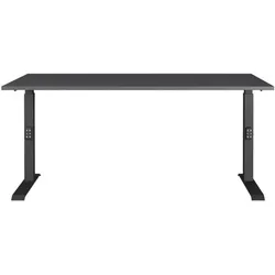 Germania-Werke Schreibtisch höhenverstellbar (mechanisch) »Mailand« 160 cm grau, 160x91x80 cm