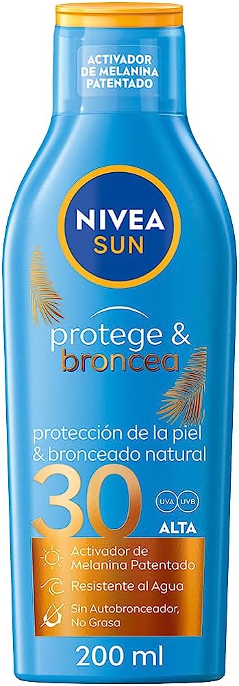 Nivea Sun Protects & Tans Solar Milk 200 ml SPF 30