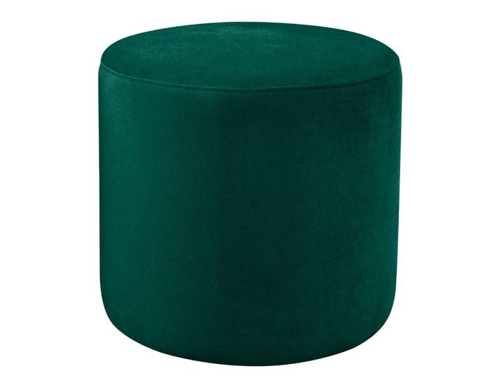 Repose-pieds capitonné Moulton 45 x 46cm Vert/Vert vieilli Velours Onoli: Vert vieilli