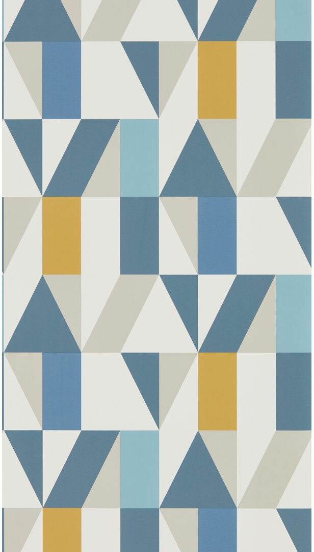 SCION 10.05m x 52cm Matte Wallpaper Roll Indigo/Slate/Satsuma 1,005cm L