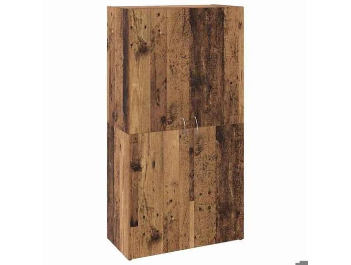Cabinet de rangement SOLDES Février AVEC STOCKAGE Placard en bois - Cabinet de bureau - Etagères réglables - Chêne noir 60x32x115cm