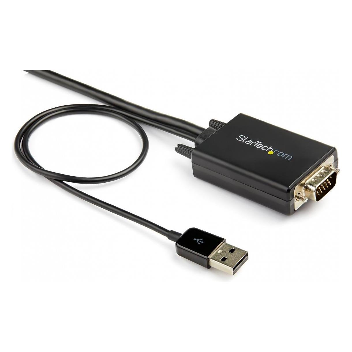 StarTech .com 2 m (6.6 ft.) VGA to HDMI Adapter Cable with USB Audio (2 m) (VGA2HDMM2M)