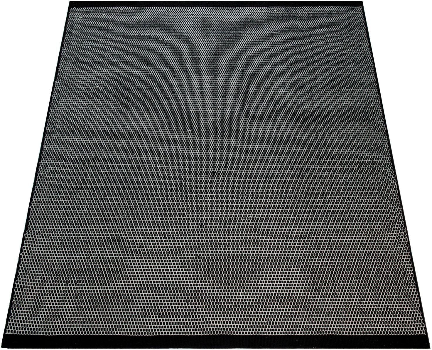 Wollteppich PACO HOME "Kasko 300", schwarz, B:80cm H:12mm L:150cm, Baumwolle, Wolle, Teppiche, Wollteppich, Handweb, Flachgewebe, reine Wolle, handgewebt, hochwertig verarbeitet schwarz B : 80cm 1 Stk., 12mm, L: 150cm