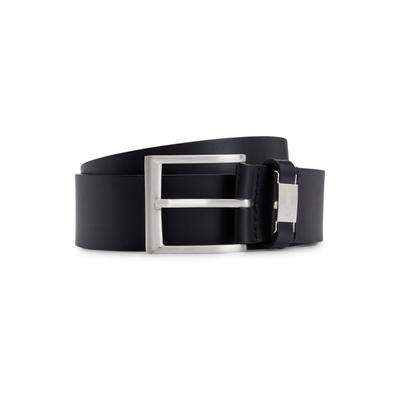 Hüftgürtel BOSS "Gürtel Connio 10156034 02", Herren, Gr. 110, schwarz, Obermaterial: 100% Rindveloursleder CVL., Gürtel Hüftgürtel