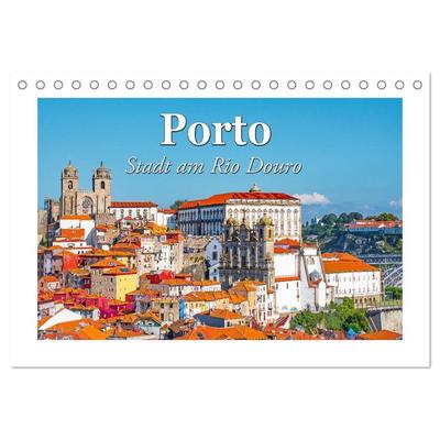 Porto - Stadt am Rio Douro (Tischkalender 2026 DIN A5 quer), CALVENDO Monatskalender