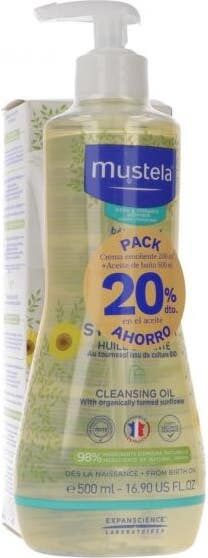 Mustela Pack Stelatopia Crema Emoliente + Aceite Baño