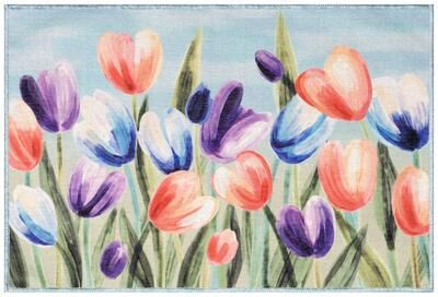 Liora Manne Lush Decor Impressions Tulips Indoor/Outdoor Mat