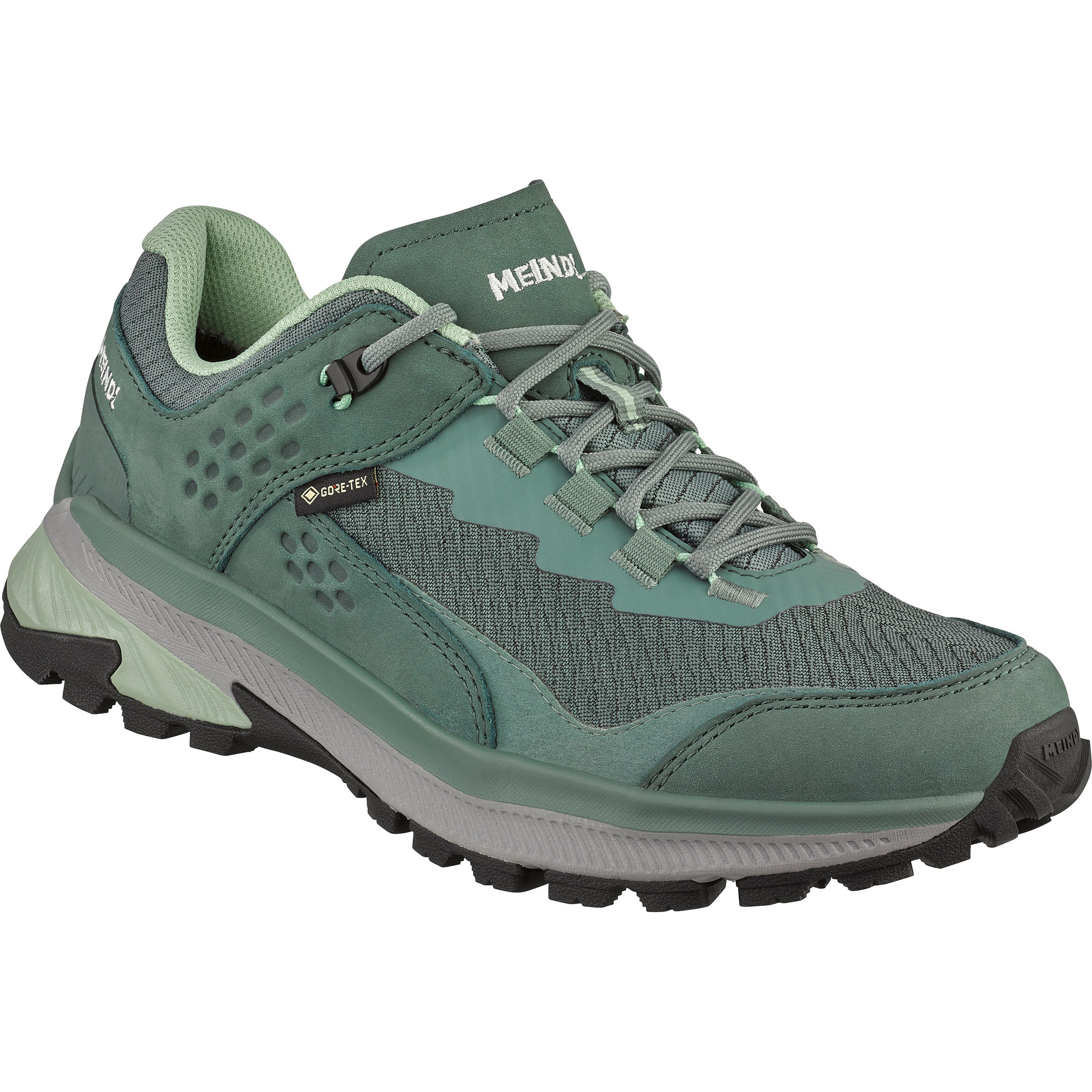 Meindl Cancun GTX Damen Zustiegsschuhe gruen Größe 41 Trekking Wasserdicht