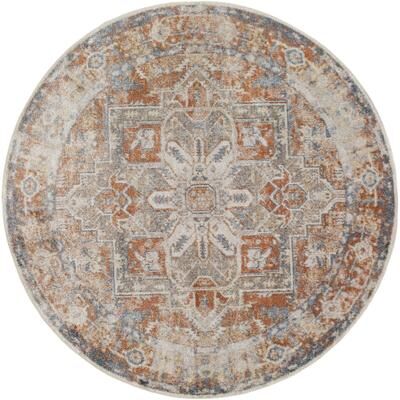 Livabliss Lillian Machine Washable Faded Classic Area Rug