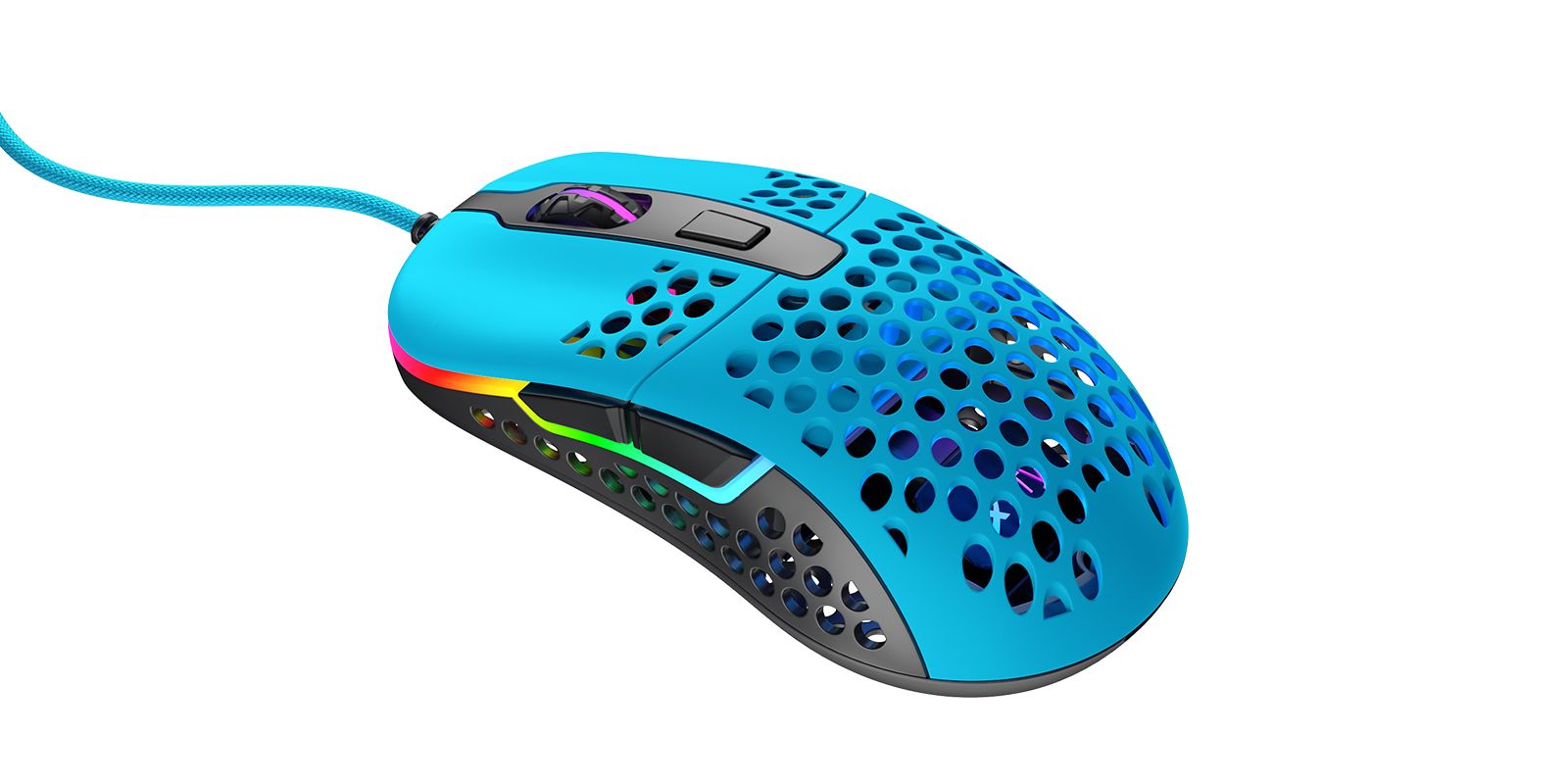 Cherry XTRFY M42 RGB Maus Blau kabelgebunden für Rechtshänder