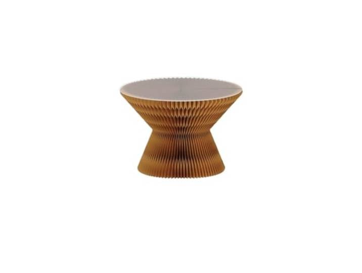 Beistelltisch, kleiner Couchtisch, kreativer Beistelltisch aus Glas Klappbarer Erkertisch, Wohnzimmer-Verhandlungstisch, Wohnzimmertisch(Yellow,Acrylic)