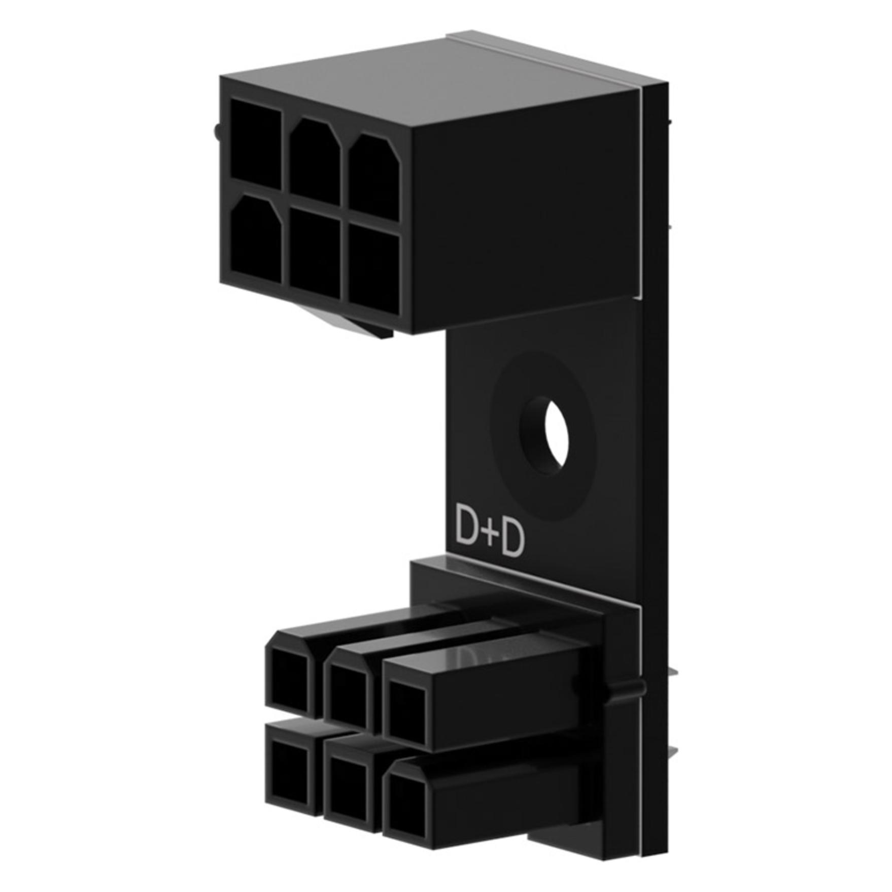 Singularity Computers Computers 6-Pin PCIe 180 Grad Adapter D+D (SC-A-PCIE6-DD)