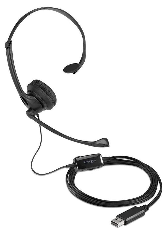 Kensington Over-ear Hoofdtelefoon Bekabeld USB-A Zwart