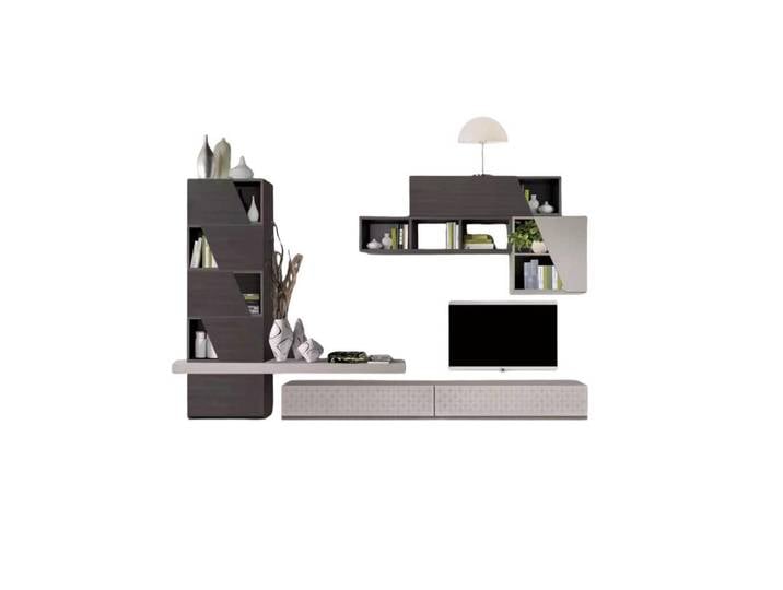 Xlmoebel Wohnwand Luxuriöse Wohnwand aus hochwertigem Material mit elegantem Design, (5-St., Wohnwand), Hergestellt in Europa