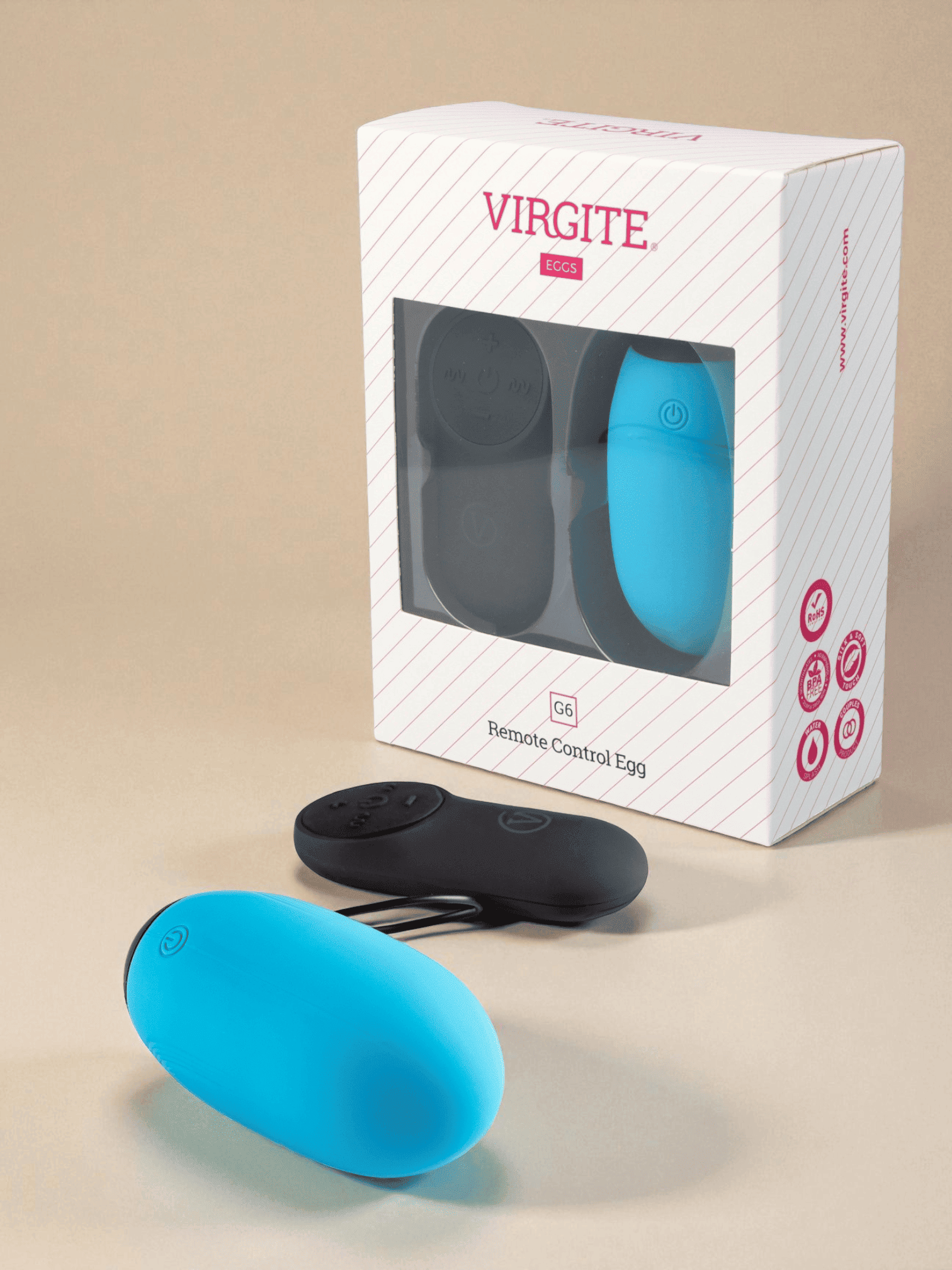 Virgite Oeuf Vibrant Rechargeable G6 Bleu