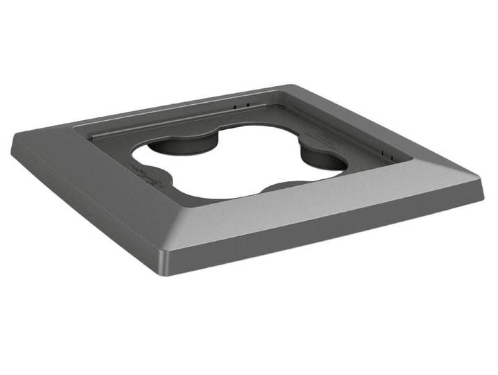 Topfuntersetzer Lechuza Cubico 30 Anthrazit , grau (anthrazit), Kunststoff, Untersetzer, Topfuntersetzer