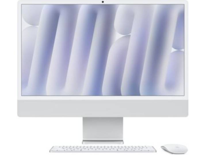 Imac - Ordinateur Apple 24 Ecran Retina 4,5k Puce M4 Cpu 8 / Gpu 8 Coeurs Mémoire Ram 16go Stockage 256go Ssd Argent