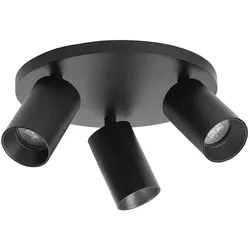 Lumexx Deckenleuchte SPOTON CIRCLE 3, Rosette rund, 3-flammig, GU10, IP20, schwarz LUM-2-310-03-2