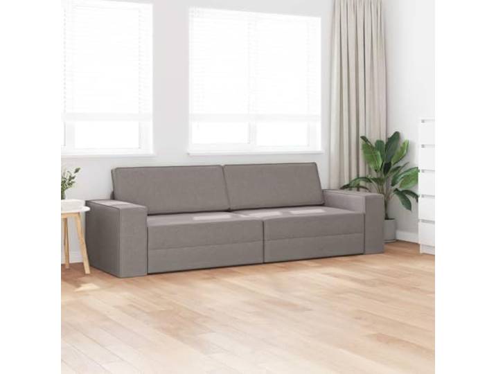 KTHLBRH Schlafsofa Taupe 245 x 78 x 77 cm Stoff Modernes Design, weich, perfekt für Gäste und tägliche Entspannung