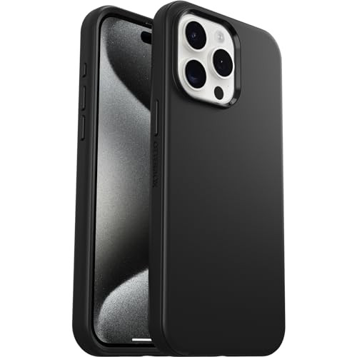 OtterBox Symmetry MagSafe hoesje voor iPhone 15 Pro Max, schokbestendig, Zwart