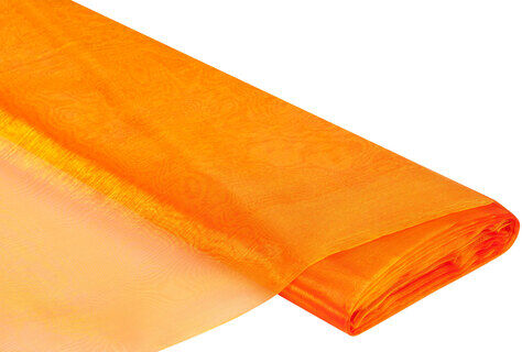 Organza "Delhi", orange/gelb